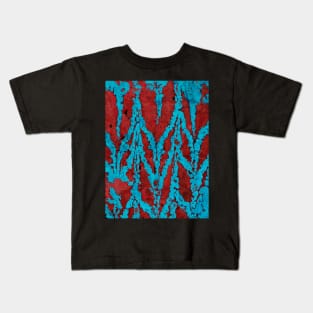 abstract marble texture fluid paints design Kids T-Shirt